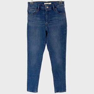 Levi's 721 High-Rise Skinny Jeans Women's Size 26 Blue Light Wash Stretch Denim